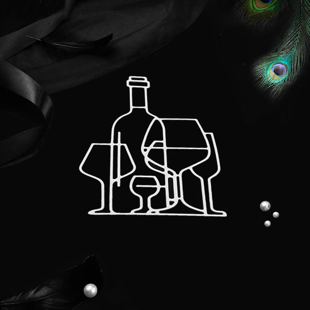 Металлические штампы для винных бутылок рукоделия Скрапбукинг изготовления