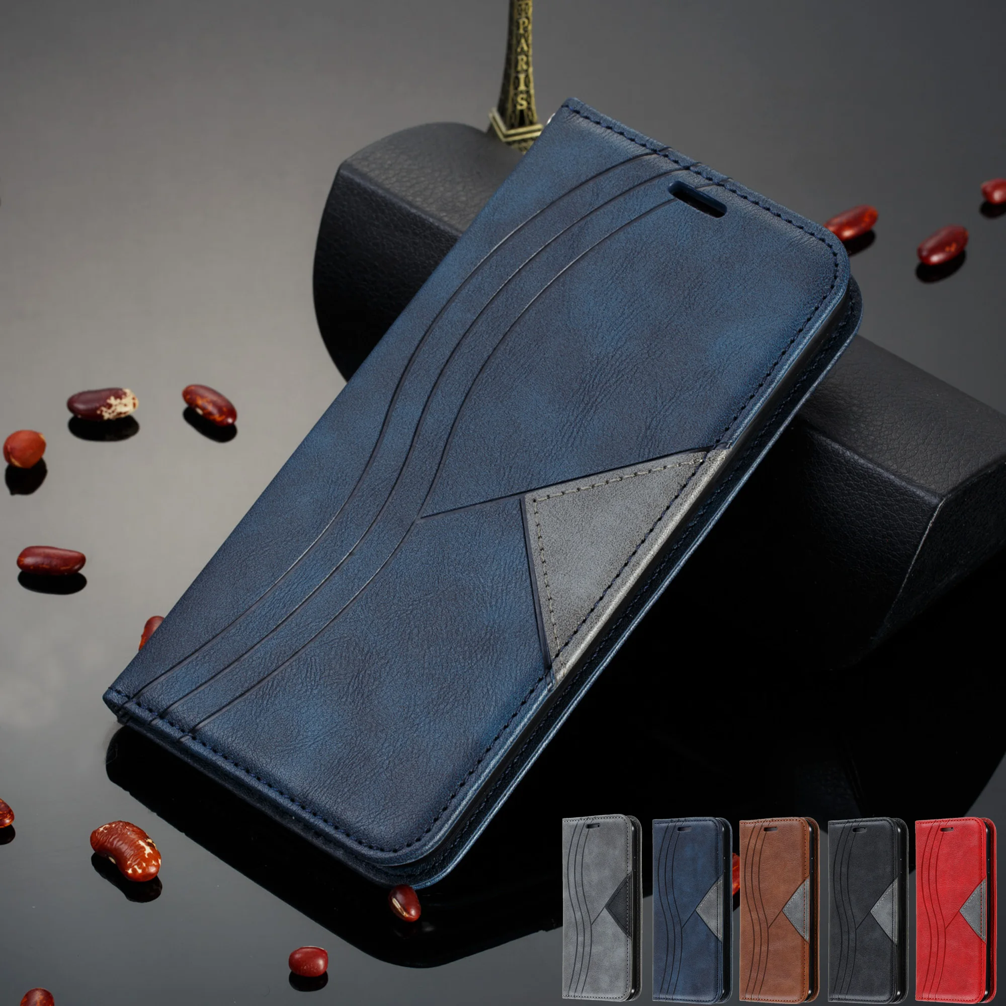 Чехол для Redmi 8 8A чехол Xiaomi Note 7 Pro 7A 6 6A k20pro xiomi Mi9pro CC9E A3 9tpro Магнитный кожаный |