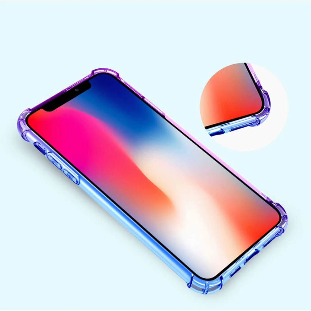 glossy gradient color tpu breathable scrub soft phone case protective cover for iphone 1111 pro11 pro max back cover shell free global shipping