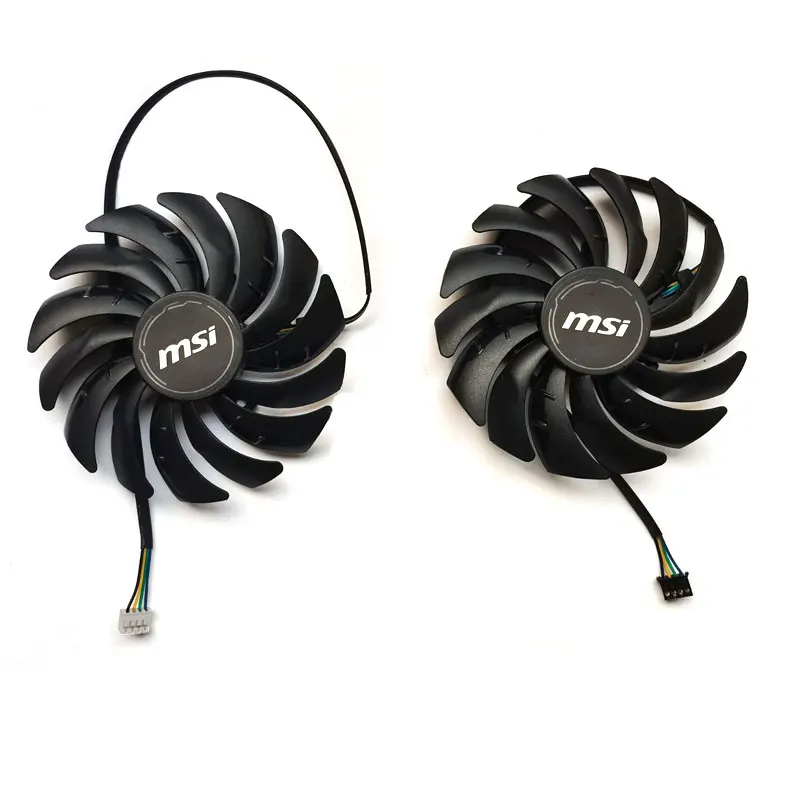 2 шт. 95 мм PLD10010S12HH 4-контактный DC 12 В RTX3060 GPU видеокарты вентиляторы подходит для MSI RTX