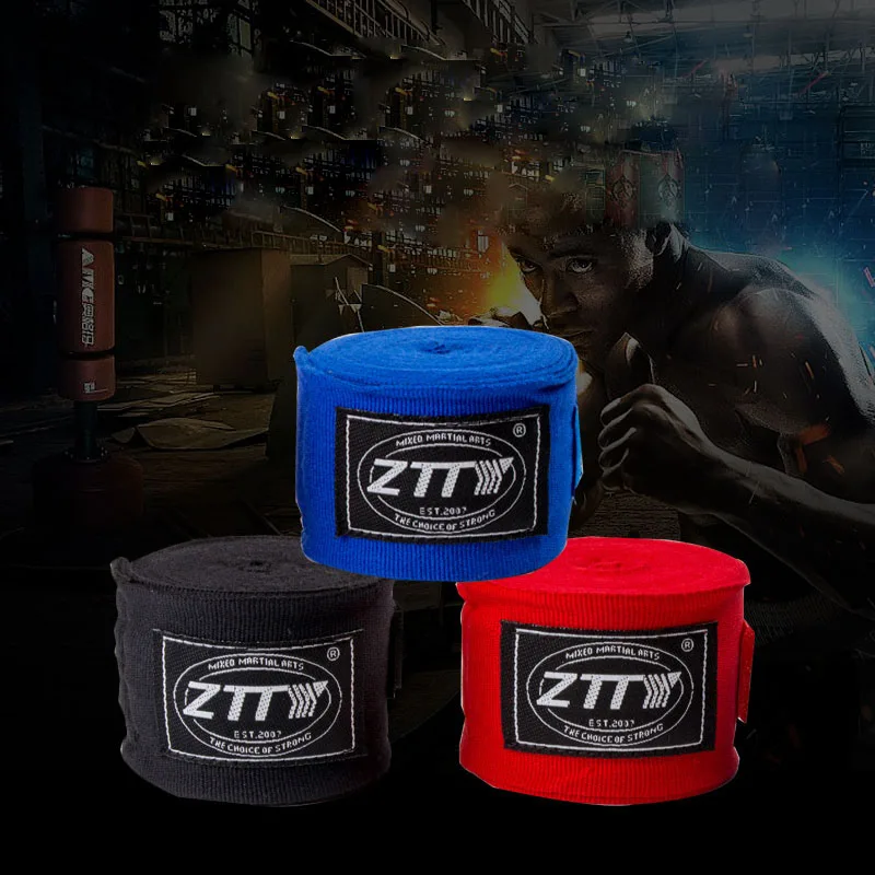 ZTTY 2pcs/pack Width 5cm Length 5M Cotton Sports kickboxing Strap Sanda Muay Thai MMA Taekwondo Boxing Bandage Hand Wraps