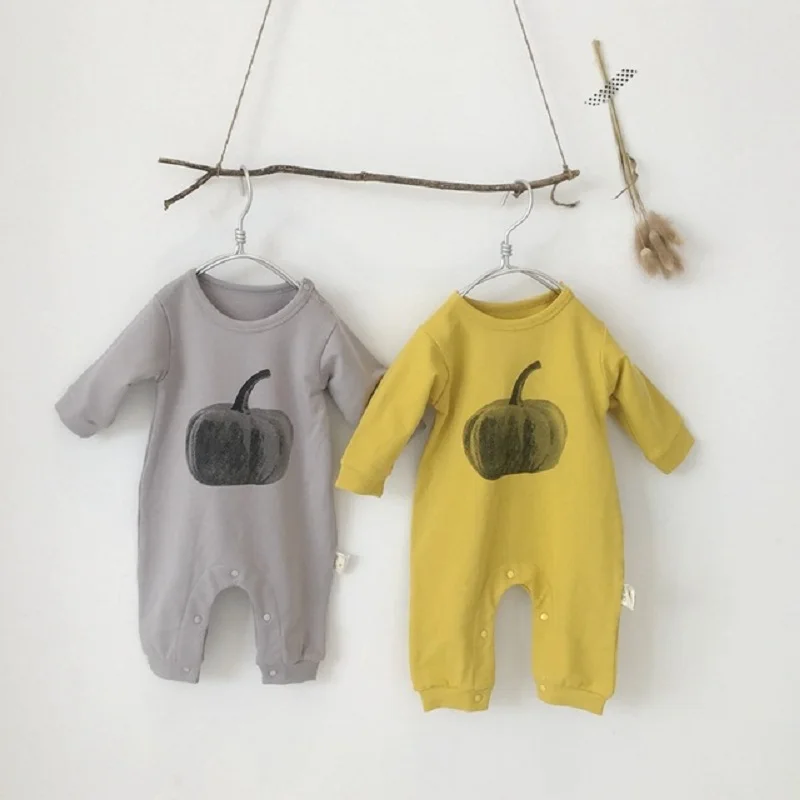 Коллекция 2019 года весенне-осенняя новая детская одежда комбинезон с рисунком