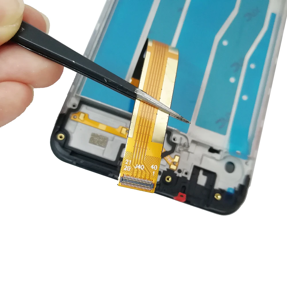 Pantalla LCD con marco para tel&eacute;fono m&oacute;vil LG, montaje de digitalizador con pantalla t&aacute;ctil de LM-K510EMW, accesorio de repuesto para LG K51S, LMK510EMW-2