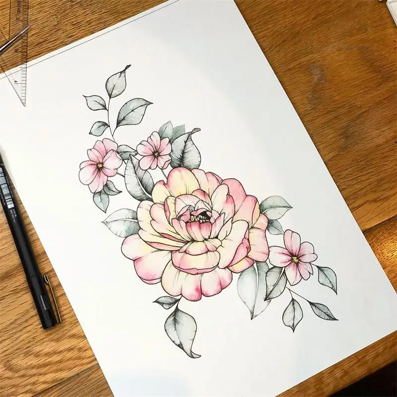 

Clear Stamps Silicone Seal for DIY Scrapbooking Card Flowers Rubber Stamps Making Photo Album Handmade Crafts Template Decor