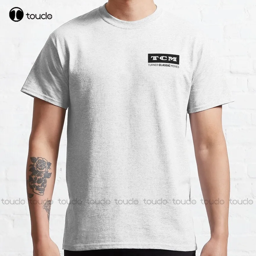 

Tcm (Turner Classic Movies) Classic T-Shirt Men'S White T-Shirts Custom Aldult Teen Unisex Digital Printing Tee Shirt Xs-5Xl