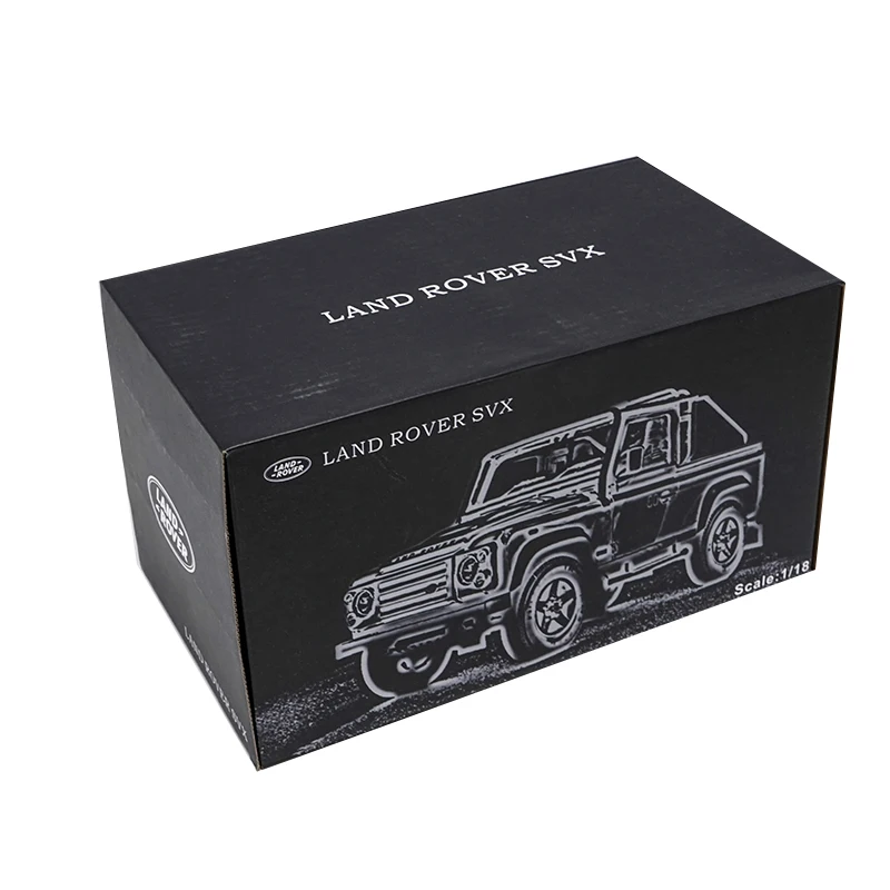 Оригинальный авторизованный подлинный 1:18 сплав toyLand Rover Defender 90 SVX пикап Литой