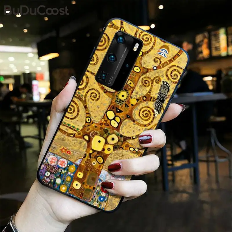 

Riccu gustav klimt the kiss Phone Case For Huawei P20 P30 P20Pro P20Lite P30Lite P10 P Smart plus P10Lite P40 Pro P40lite
