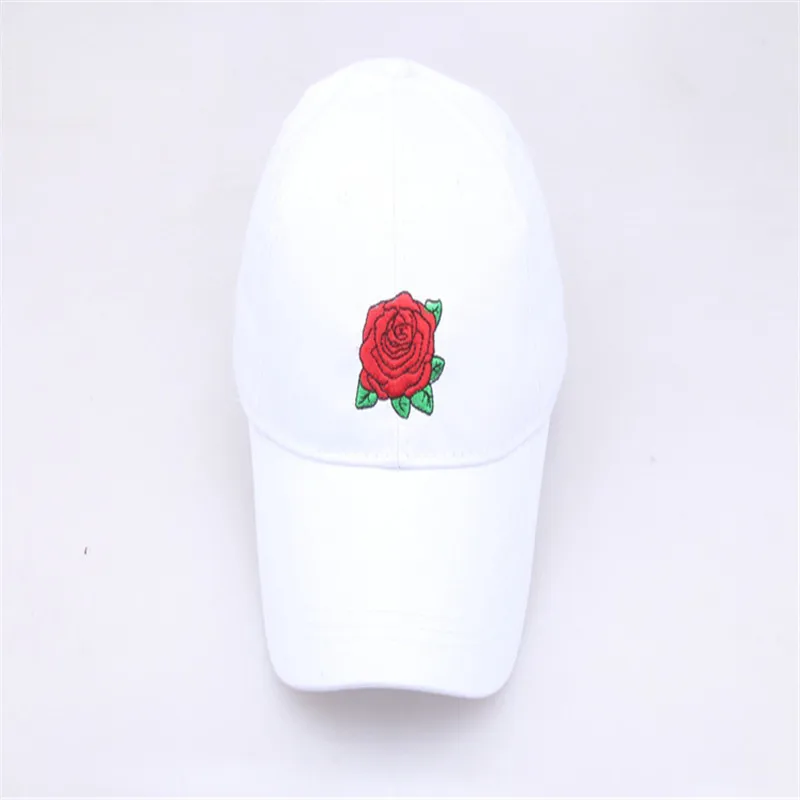 Бейсболка с принтом роз для мужчин и женщин модная кепка от солнца однотонная