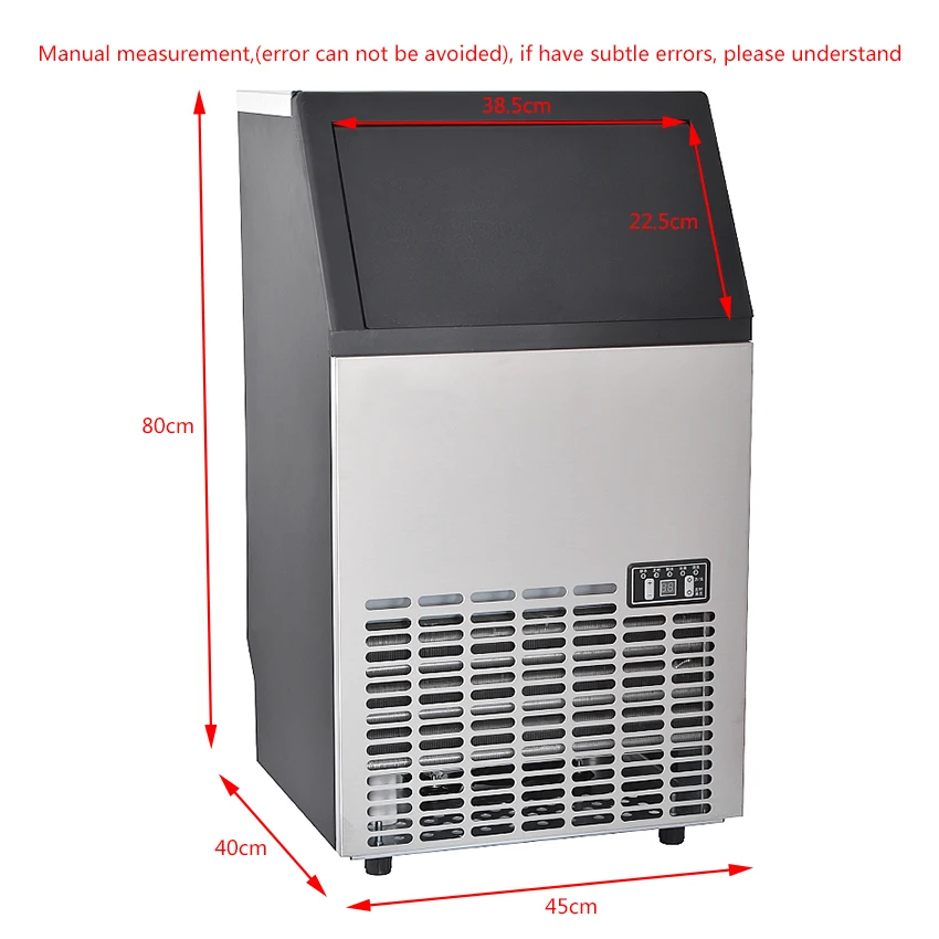 Автоматическая машина для приготовления льда 80 кг/24 ч кубиков материал из