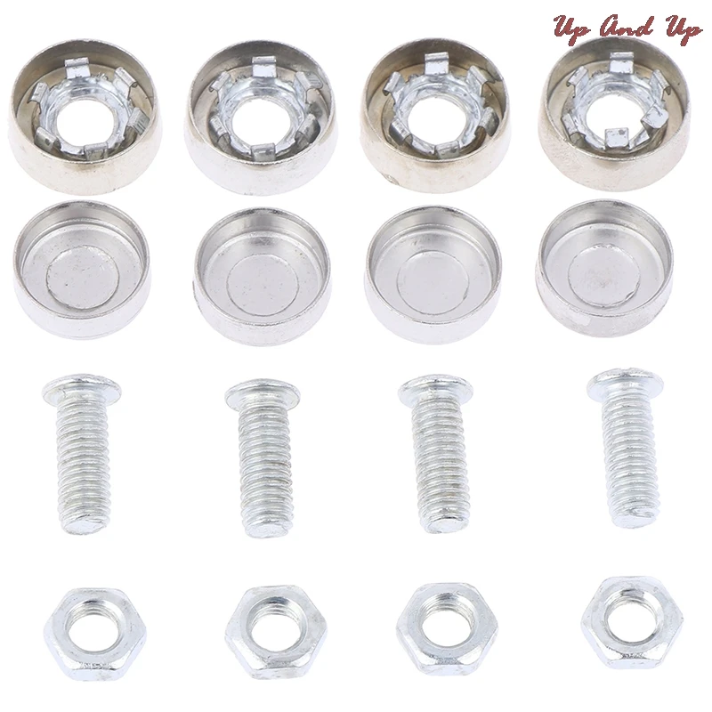 

4Pcs/Set Chrome Anti-theft Screws Car License Alloy Plate Bolts Frame Screwscar Universal car accessaries frame tools