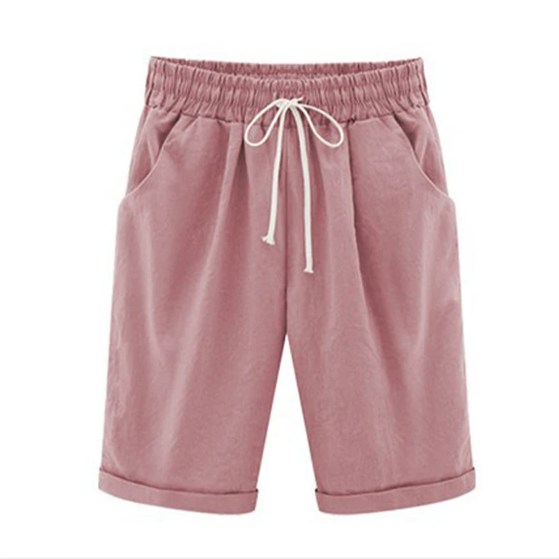 Брюки-шаровары женские однотонные с завышенной талией Капри повседневные