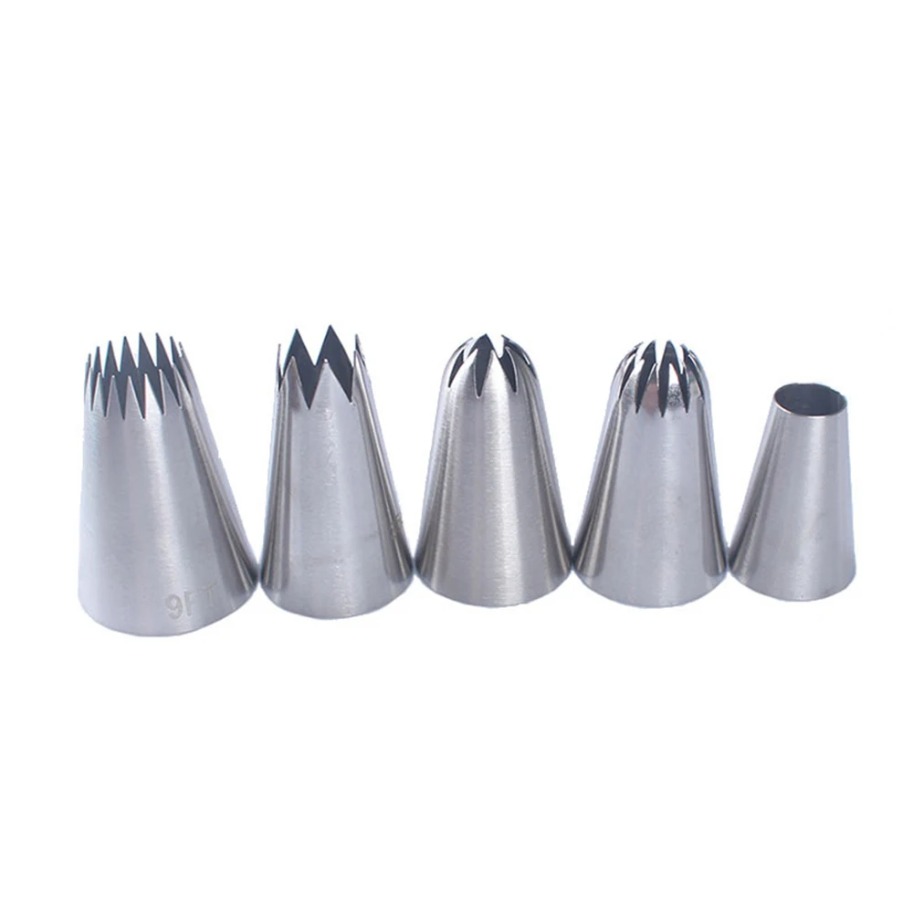 5 шт. большие металлические крем торт украшения Советы Набор кондитерских
