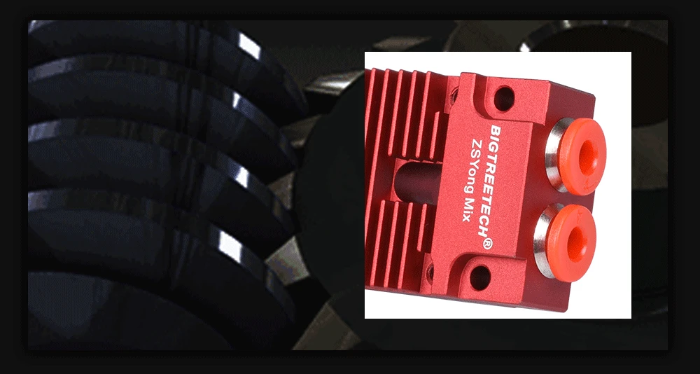 BIGTREETECH 2 в 1 из Hotend смешанные цвета 12 В/24 В 1,75 мм нити Боуден Экструдер 3d части принтера VS V6 Hotend для Titan MK8