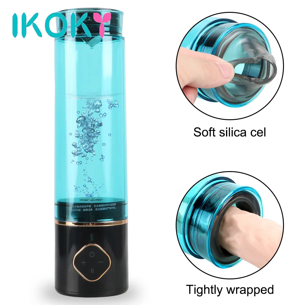 

IKOKY Penis Pump Delayed ejaculation Erection Vacuum Pump Penis Enlargement Sex Toys For Men Climax Extender Enlarge