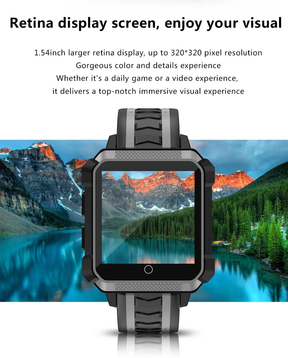 4G Smartwatch H7 телефон GPS спортивный фитнес трекер IP68 водонепроницаемый мужские