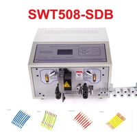 swt508 sdb peeling stripping cutting machine for computer automatic compatible with single or double wires 0 1 6mm2 220v 110v