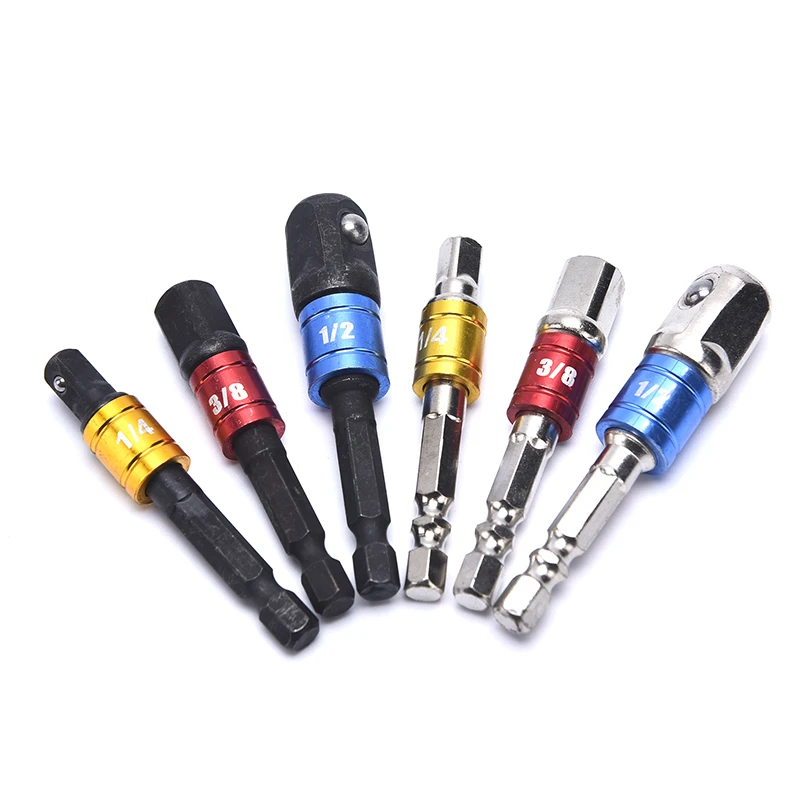 

Shank Drill Socket Adapter for Impact Driver Hex Shank Square Socket Drill Bits