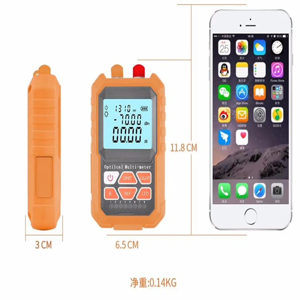 

3in1 Optical Power Meter Visual Fault Locator Network Cable Test optical fiber tester,1mw with 5km Visual Fault Locator