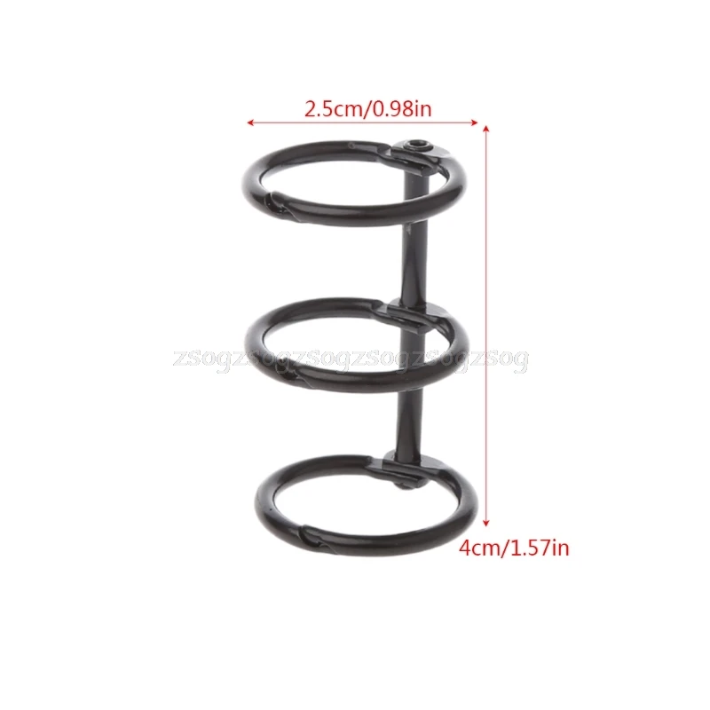 DIY иных металлических зажим 3 отверстия для колец Тетрадь отрывными листами