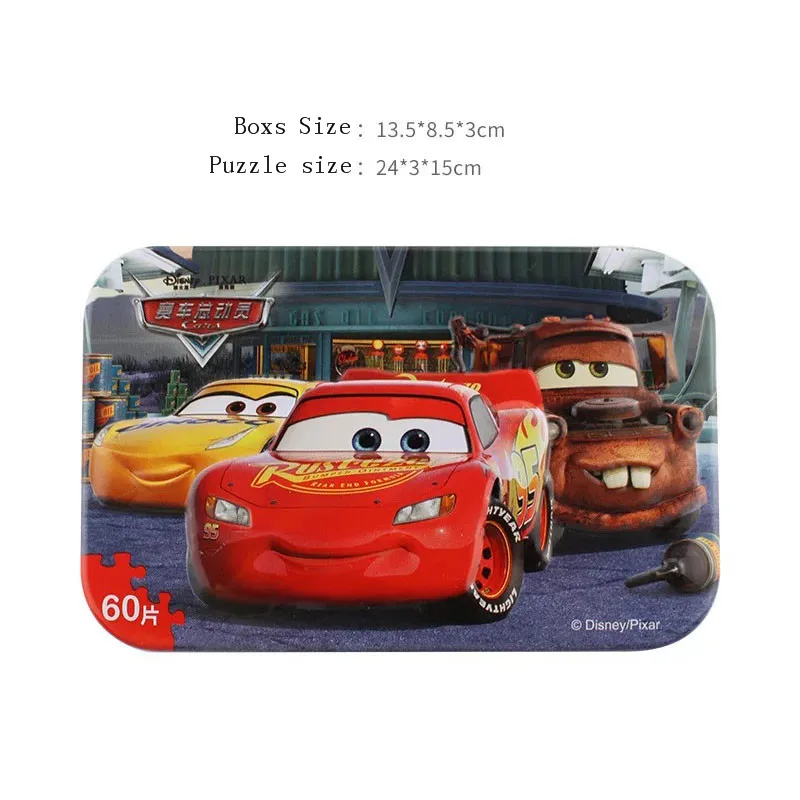 Puzzle-3-60pcs Disney Cars Lighting Mcqueen 108*180 см украшения для дня рождения Детские принадлежности одноразовая посуда скатерть для душа ребенка - Цвет: Puzzle-3-60pcs