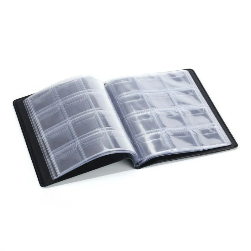 120 листов кошелька альбом для монет 4 цветов портативный книга хранения чехол