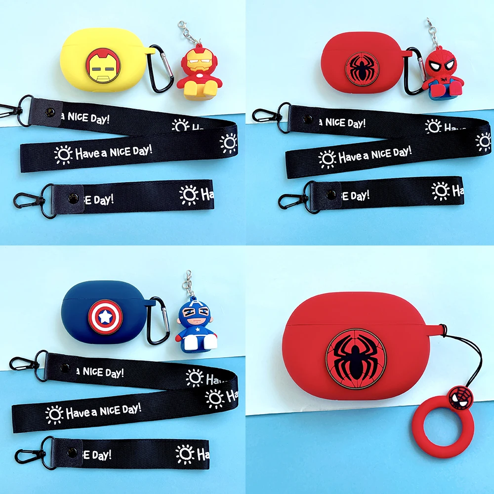 

Cute Super Hero Silicon Cover for Beats Studio Buds Case TWS Bluetooth Earphone Case Accessories Wireless Headphone Portable Box