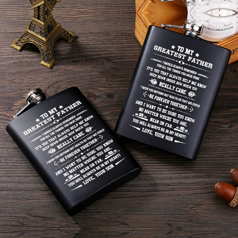 Фляжка для виски водки 8 унций нержавеющая сталь|Плоские фляги| |