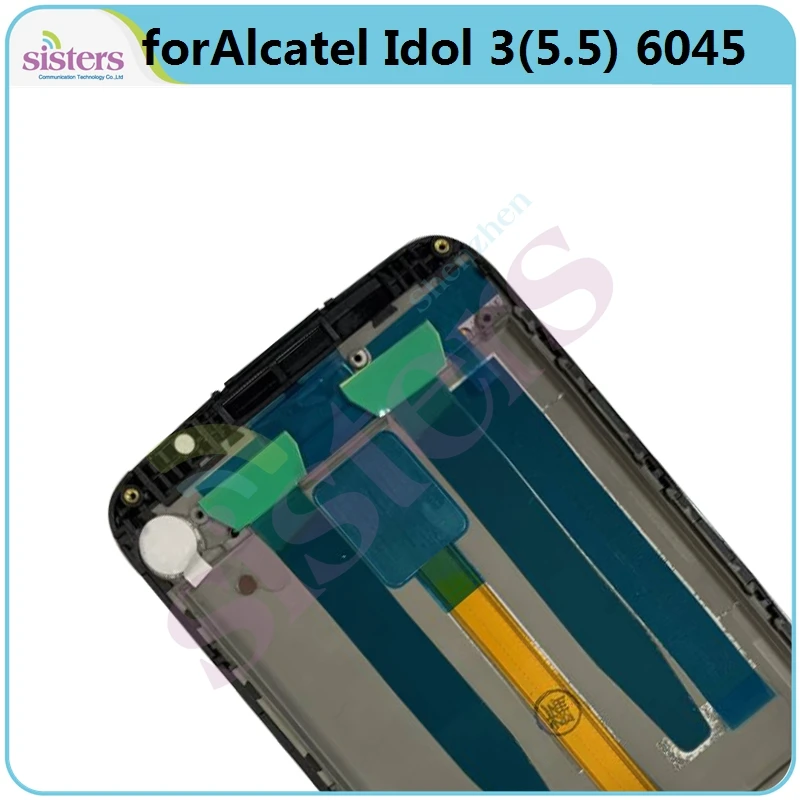 lcd screen for alcatel idol 3 5 5 6045y 6045k 6045o lcd display touch screen digitizer with frame lcd assembly phone replacement free global shipping