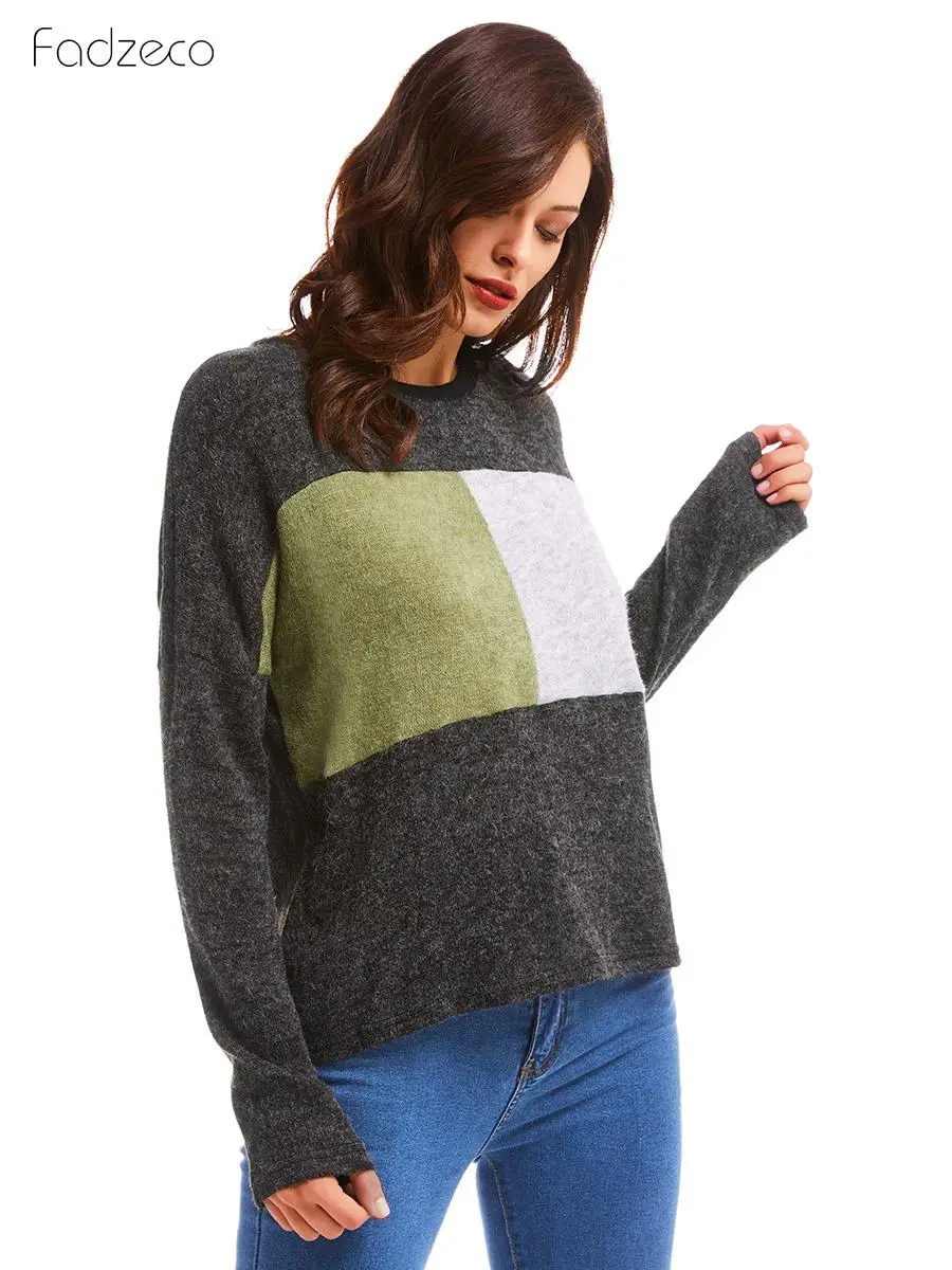 FADZECO женская одежда тройники футболка с длинным рукавом Топ 2019 модный стиль