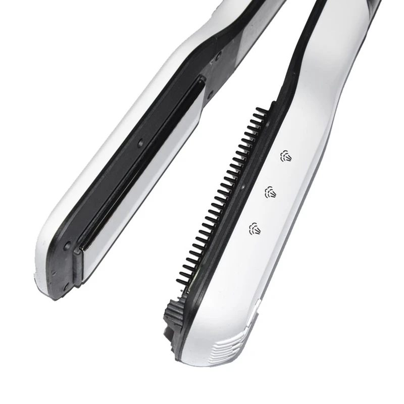 Паровой выпрямитель для волос титановая керамическая плоская железная