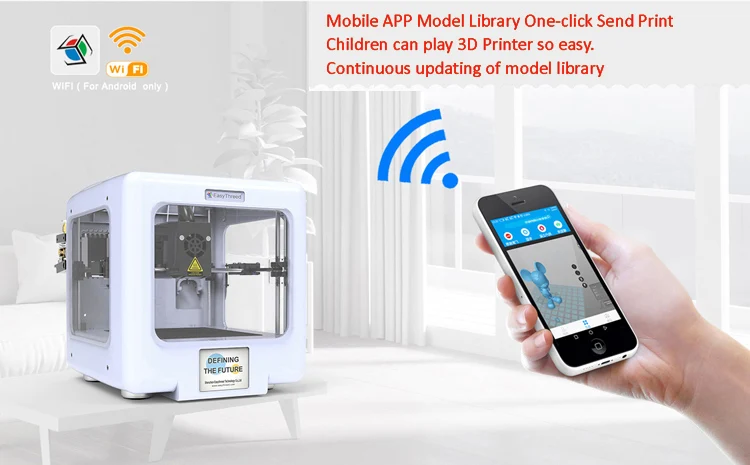 Easythreed Микки супер мини 3d принтер Wifi мобильное приложение дети Высокая точность потребительский персональный, ЖК Интеллектуальный 3d принтер