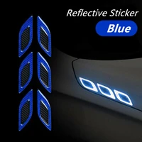 6pcs set reflective stickers pvc accessories safety strong reflectivity
