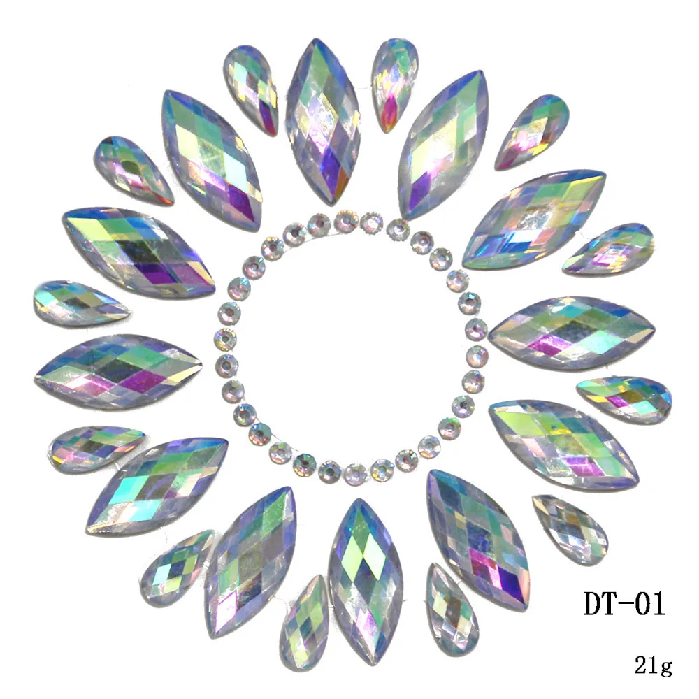 3D-Наклейки для пупка с кристаллами наклейки танца живота блестящие стразы