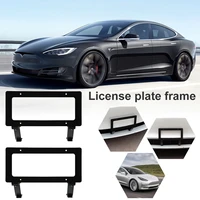 license plate frame for tesla model 3y 2017 2021 modification free perforation american license plate mounting holder