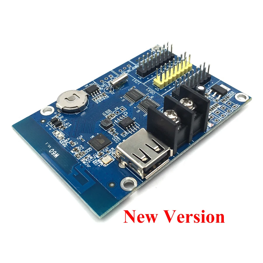 Светодиодный дисплей с картой управления USB + Wifi 2 * HUB12 HUB08 один цвет (1024*32 пикселей)