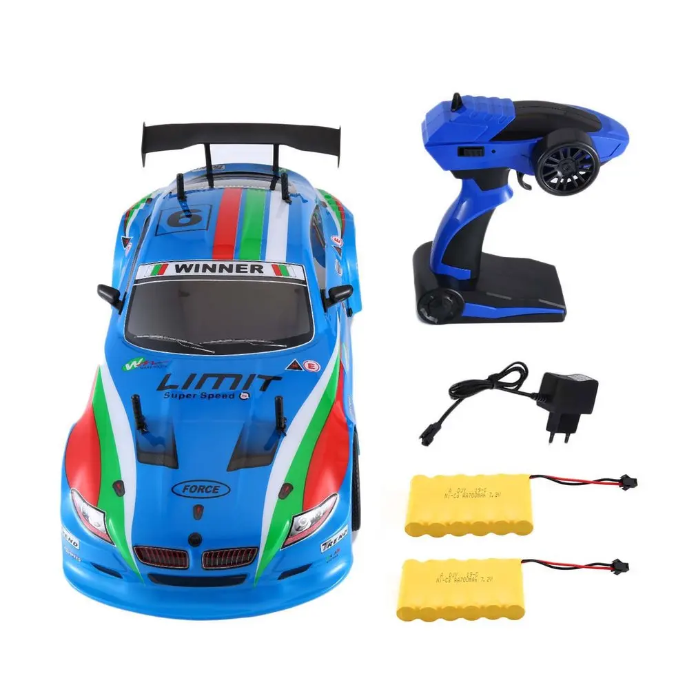 2019 1/10 1400mAh 2.4G Racing Car 1:10 RC Model 25KM/h Flat Sports Drift Vehicle Toys 2 Batteries EU Plug For Children | Игрушки и хобби