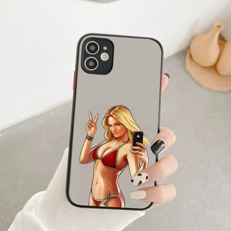 FHNBLJ Rockstar gta 5 Grand чехол для телефона iPhone X XR XS 7 8 Plus 11 12 13 pro MAX 13mini прозрачный матовый