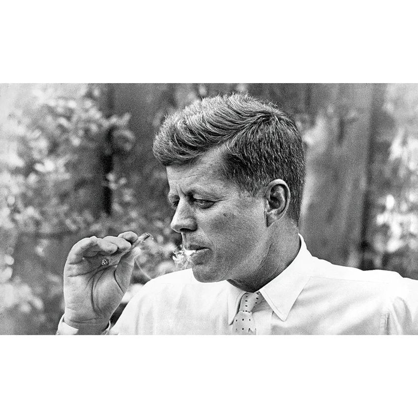 

JFK Smoking Flag 90 x 150cm 3 x 5ft Banner Metal Holes Grommets Decoration