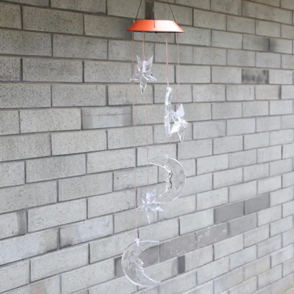 Наружный светодиодный светильник на солнечной батарее солнечный с Луной звездой