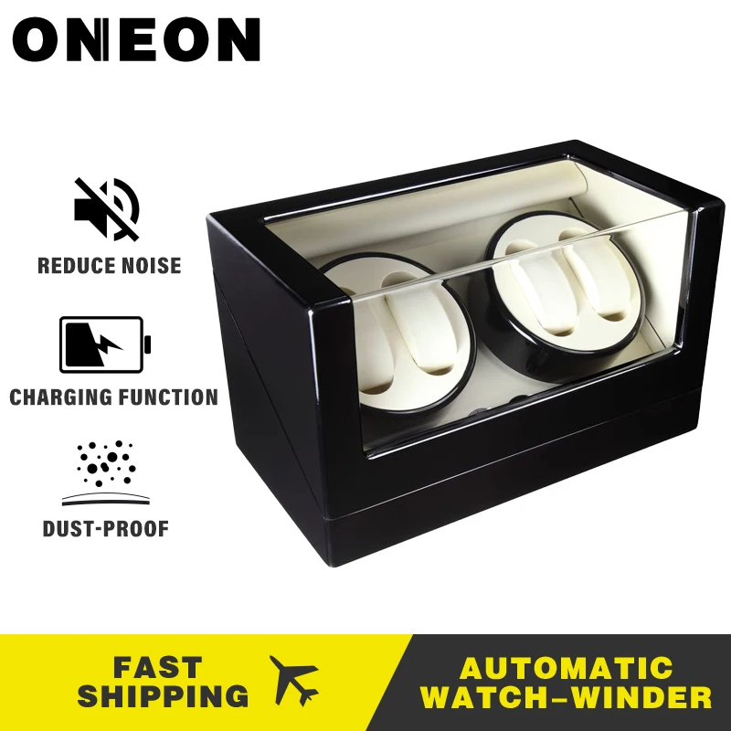 ONEON Автоматическая намотка часов новая версия чрезвычайно бесшумные деревянные