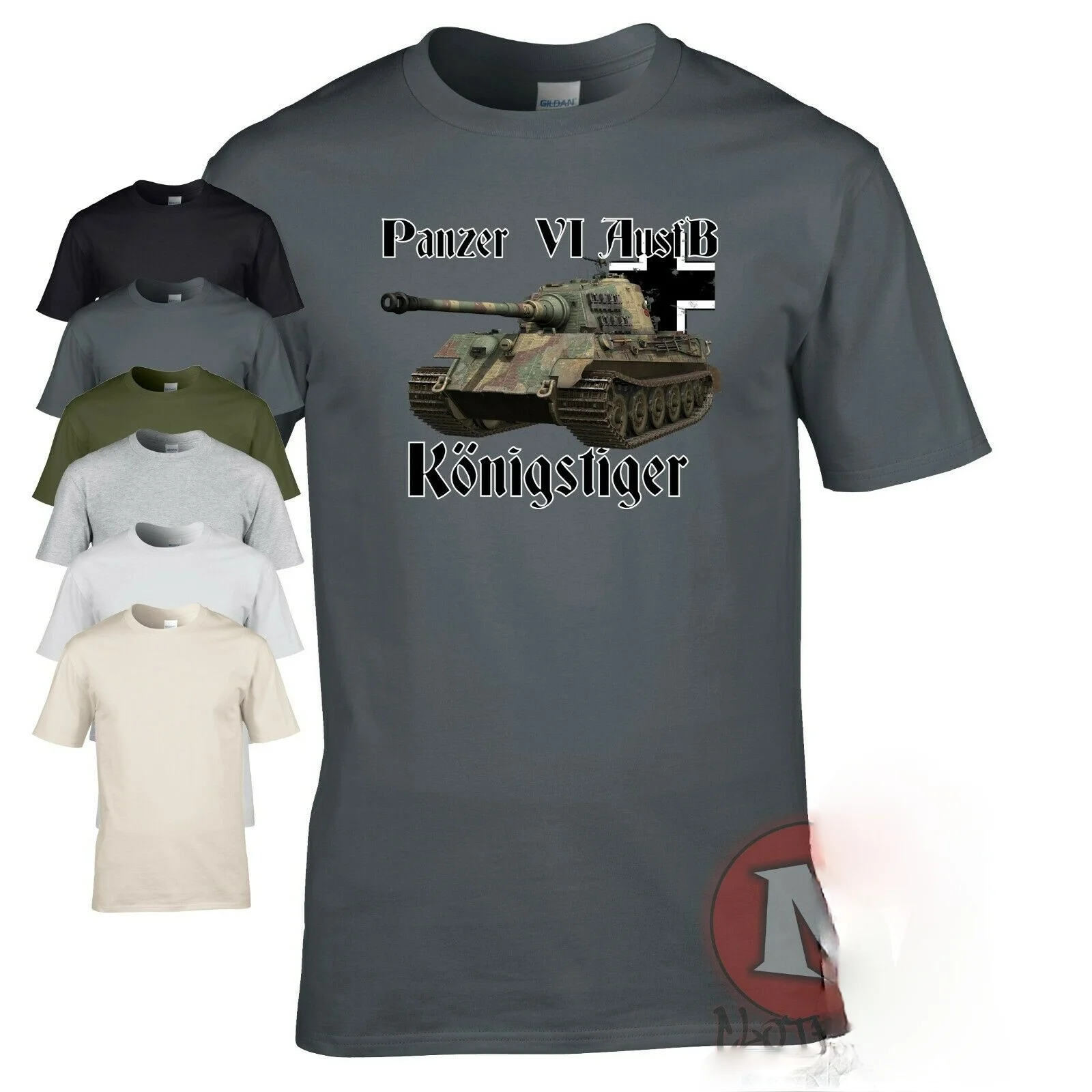 Танк Panzer 6b KonigsTiger WW2 немецкая Военная Мужская футболка танки Второй мировой войны