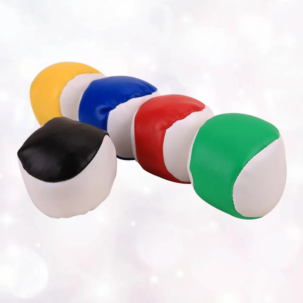 

12pcs PU Leather Juggling Balls Small Round Beanbags for Kids Children