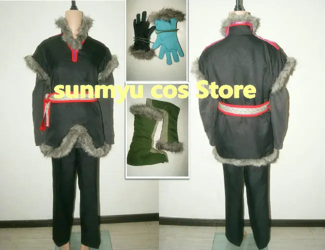 

Customize,Free Shipping! Elsa and Anna Snow Queen Kristoff Cosplay Costume,Custom Size Halloween Wholesale
