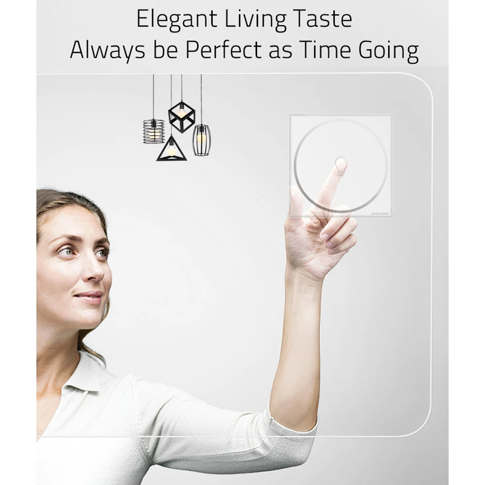 Выключатель дома 1 банда способ сенсорный выключатель стандарт ЕС