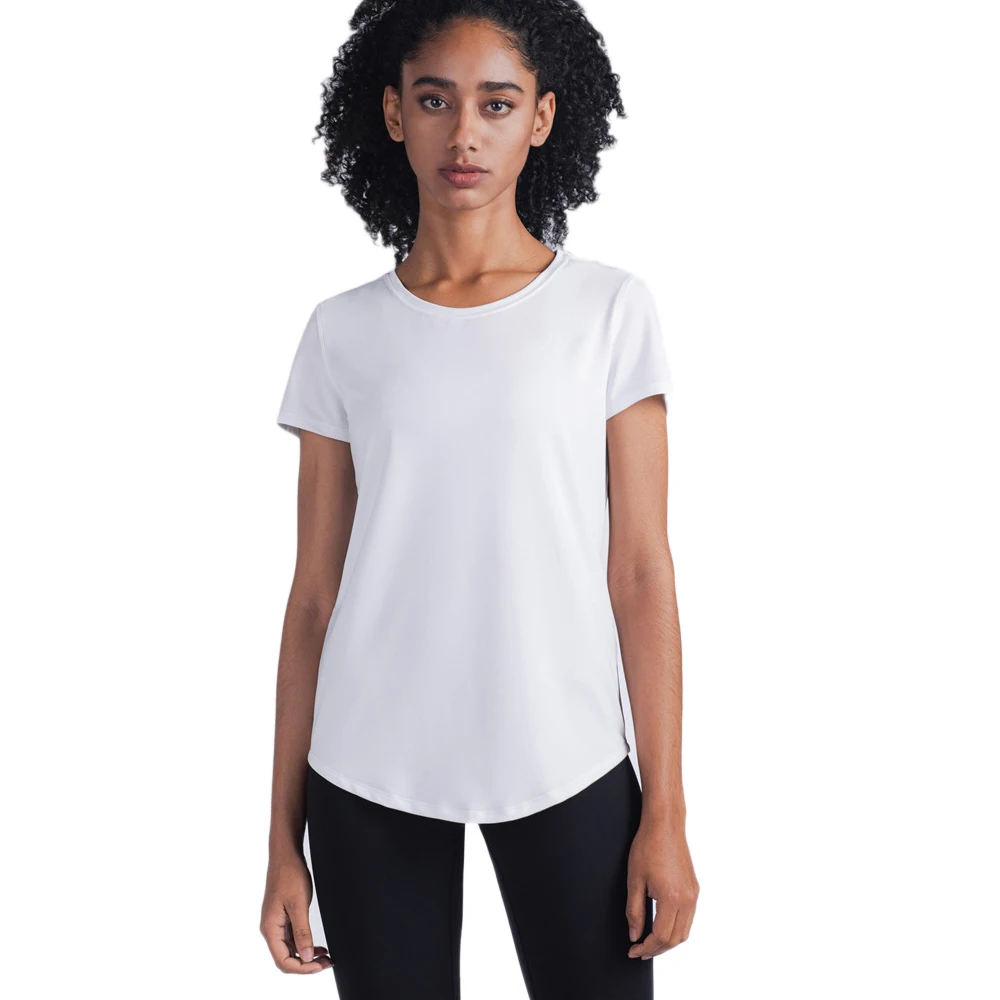 Женские быстросохнущие футболки для фитнеса 2020 эластичная Спортивная футболка