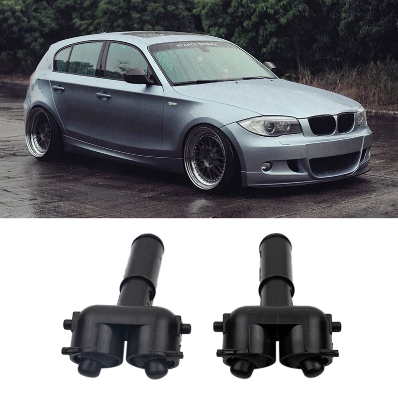 

Car Headlight Washer Nozzle Left Right Side for -BMW E87 61673414961 61673414962 Accessories