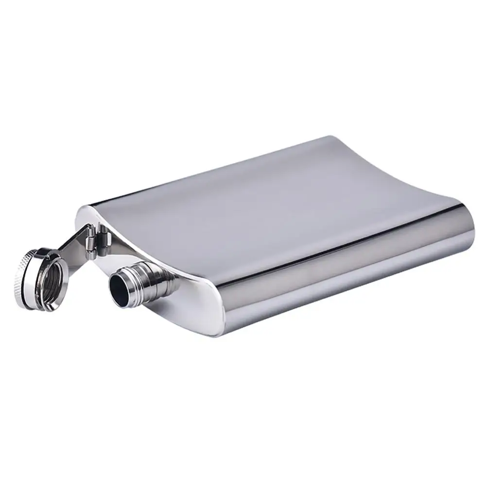 Новые серебряные фляжки из нержавеющей стали фляга для ликера 8 унций винная