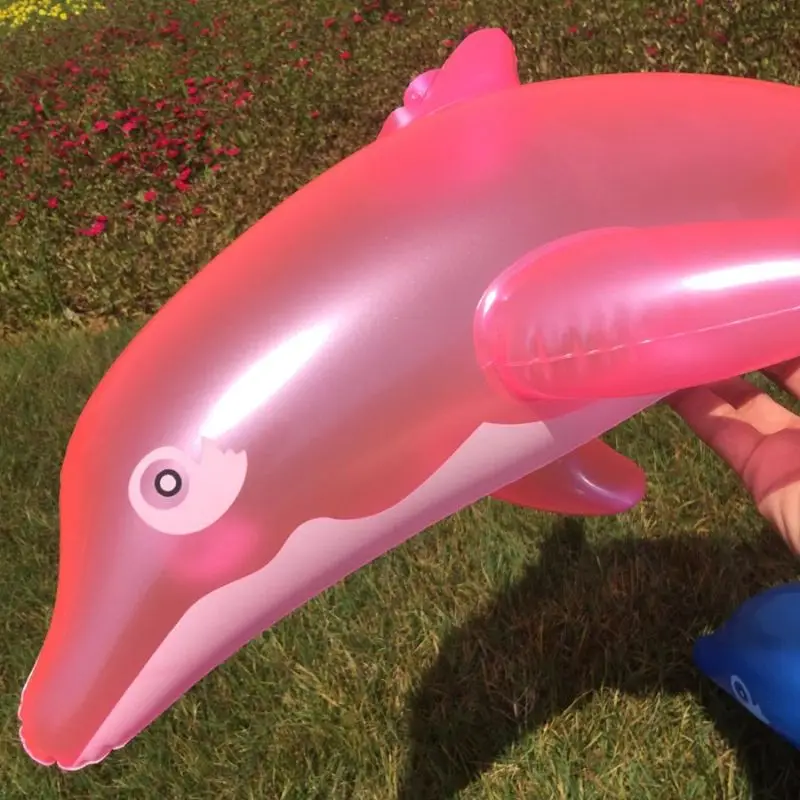 

Inflatable Dolphins Bath Beach Pool Toy Kids Baby Toy Outdoor water toy swim toy