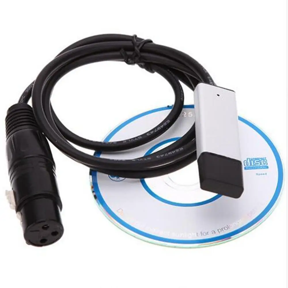 USB к DMX интерфейсному адаптеру светодиодный DMX512 компьютерный ПК сценический