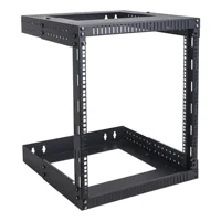 Sound Town 2-Post 12U Wall-Mount Open Frame Server and Network Equipment Rack with Adjustable Depth 12"-20" (ST2PWOR-A12U)